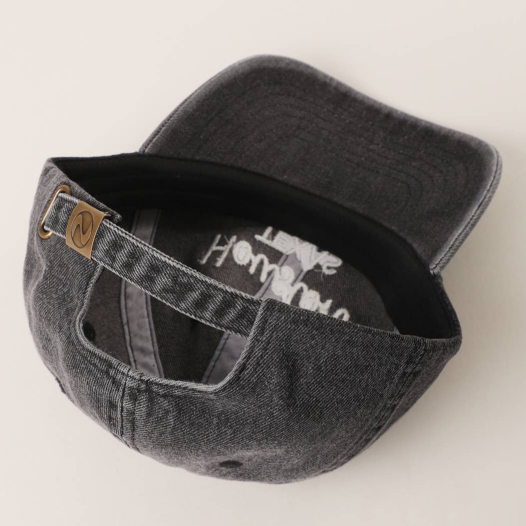 Custom Denim Embroidered Hat – Your City & State Design