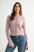 Renee Pearl Button Cardigan