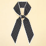 Letter Floral Twilly Scarf – Hair Ribbon & Bag Tie_CWASC0095