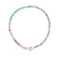 Natural Stone Semi-Precious Glass Mixed Necklace | 40NK9659
