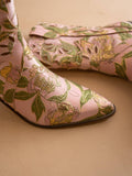 The Sorrel | Rose Garden Tapestry Western Bootie