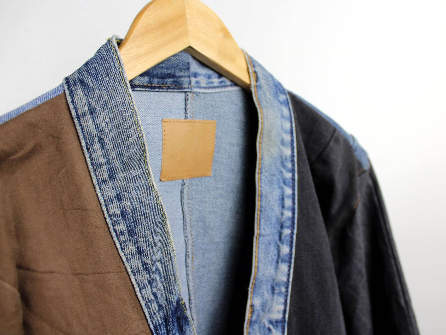 Upcycled Patchwork Denim Jacket