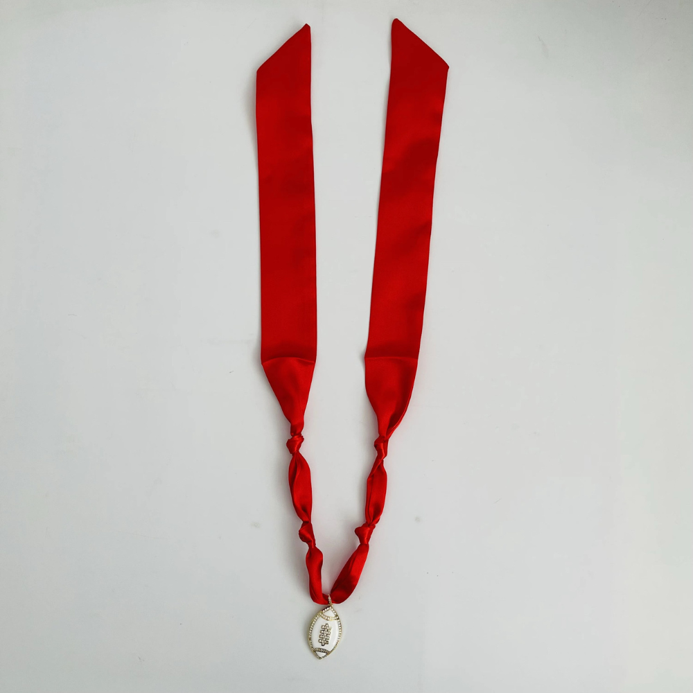 Game Day Scarf Necklace – Solid Colors- CLEARANCE