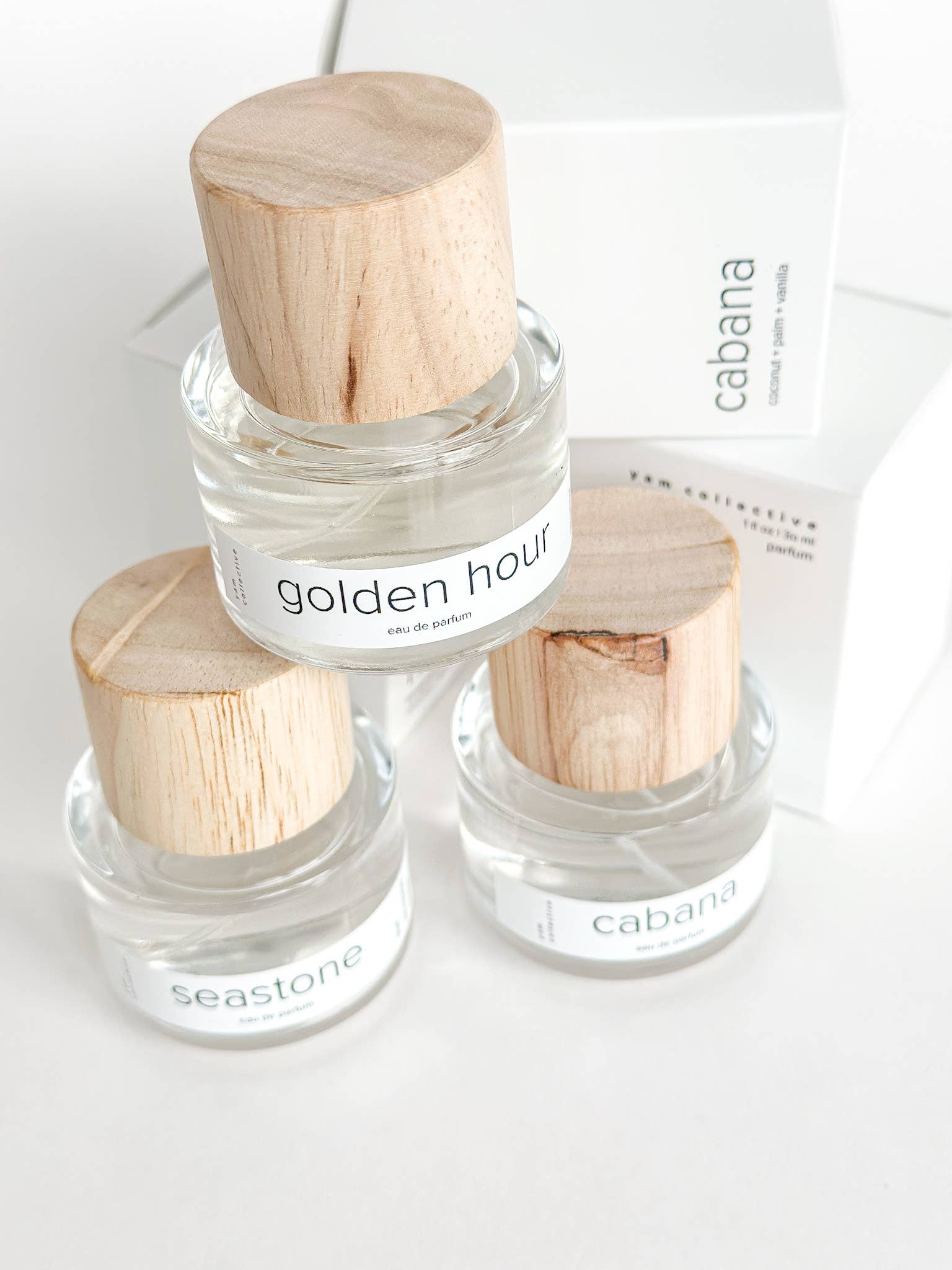 Eau de parfum: Sea Stone /marine minerals, cypress, plum