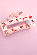 Holly Holiday Claw Clip