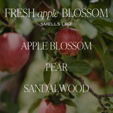 Fresh Apple Blossom 11 oz Soy Candle - Fall Decor & Gifts