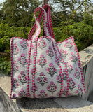 Casey Quilted Cotton Floral Bag Tote