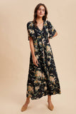 FLORAL FLUTTER BUTTON DOWN MAXI