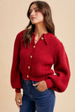 Cherry Knitted Cardigan