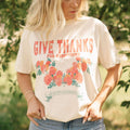 Marigold Give Thanks Fall Graphic Tee