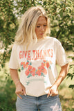 Marigold Give Thanks Fall Graphic Tee