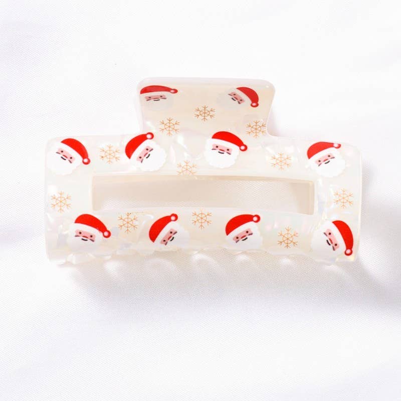 Holly Holiday Claw Clip