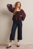 Daphne Blouse in Burgundy