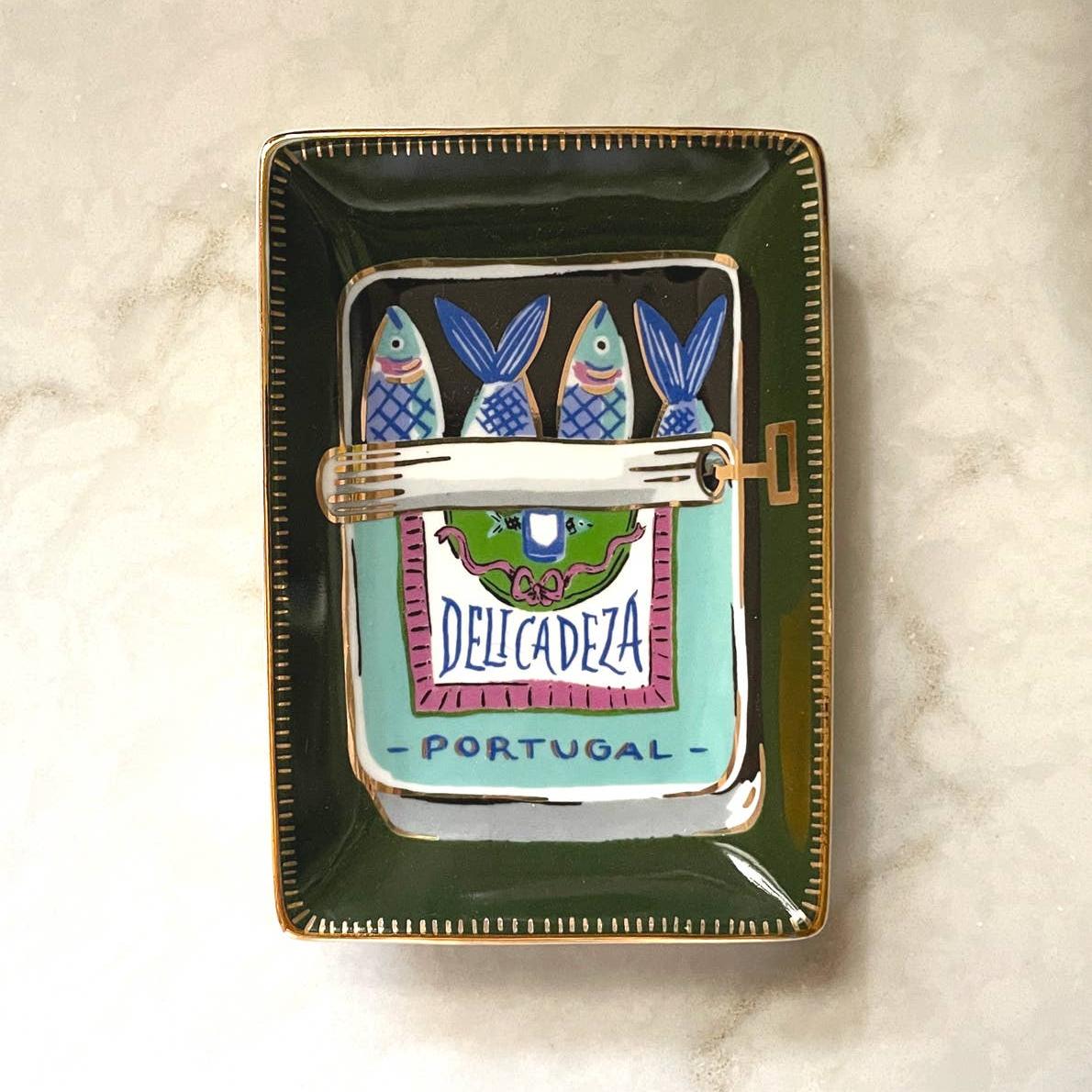 Porcelain Trinket Dish | Sardines