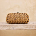 Rattan Wide Weave Clutch