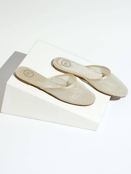 Levi 4 Women's Mesh Pointed Toe Slip-On Flat Mule