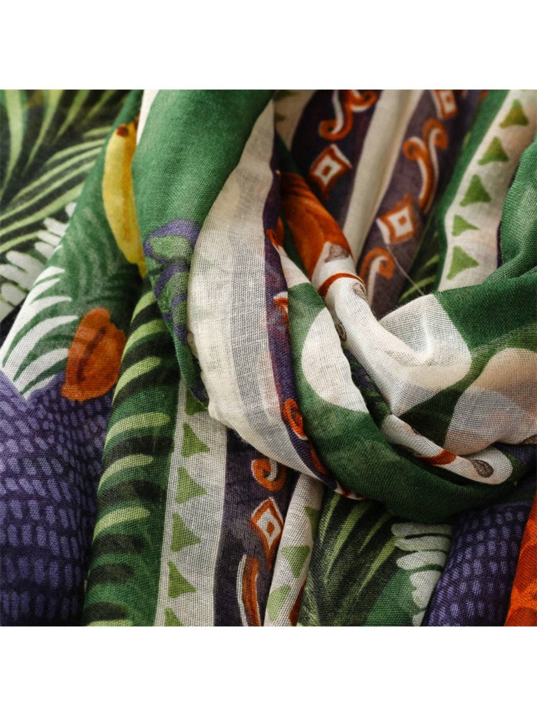 Scarvii - Tropical Botanical Illustration Lightweight Scarf