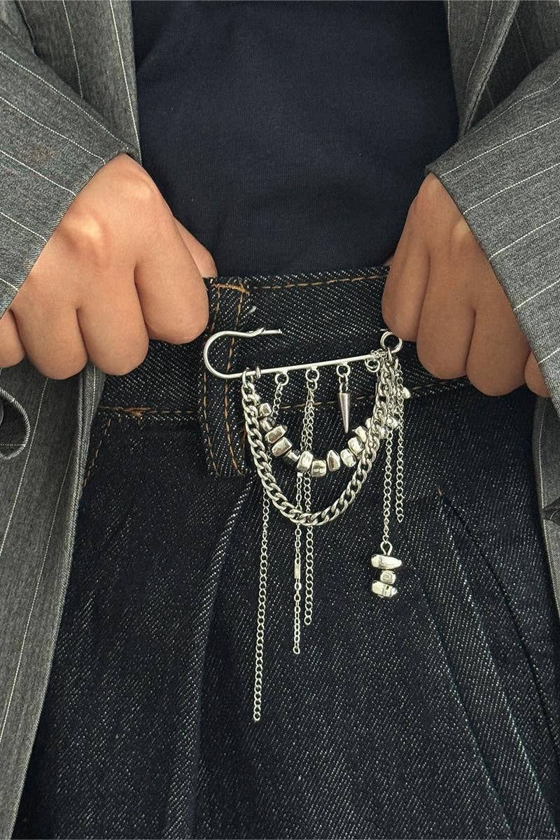 Elegant Chain Brooch for Women