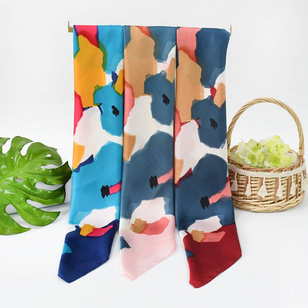 Polka Dot Satin Neck Scarf – Office & Flight Style_CWASC1157