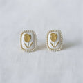 Charming Tulip Design Drop Earrings
