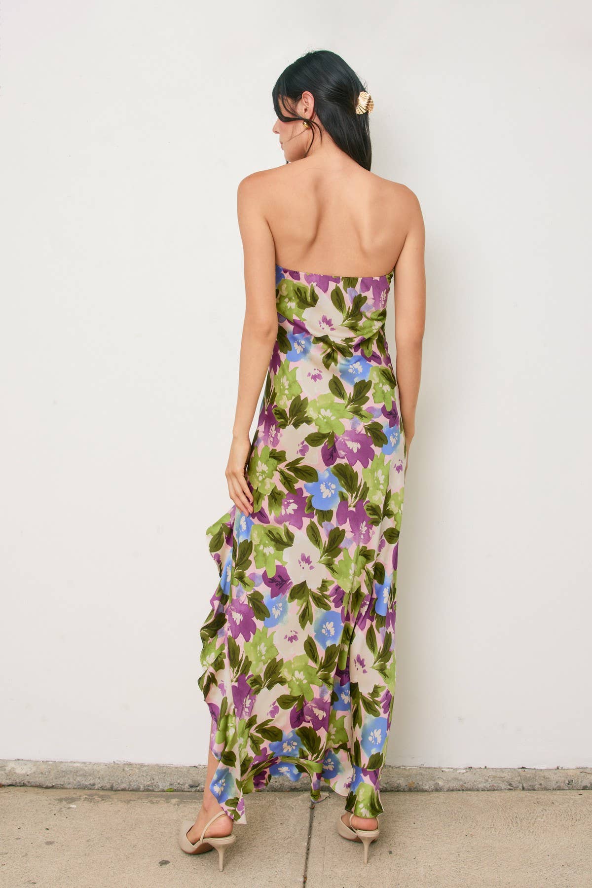 Violet's Satin Maxi
