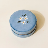 Round Velvet Jewelry Case