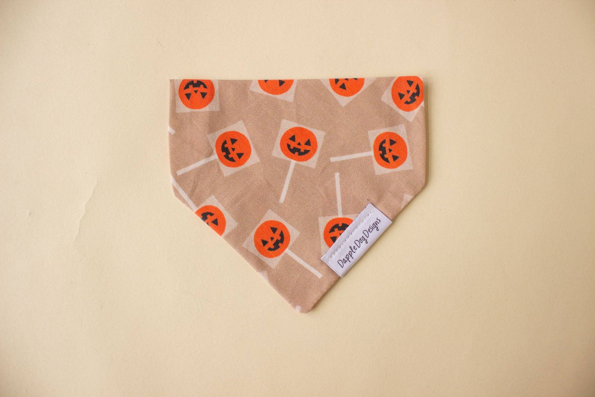 Pumpkin Lollipops Bandana - Halloween Dog Bandana- CLEARANCE