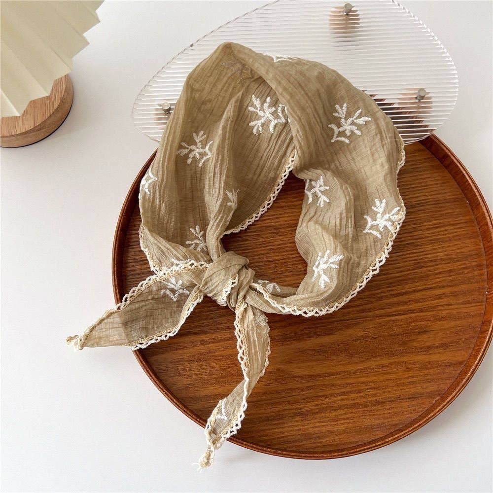 Clara Lace Trim Scarf