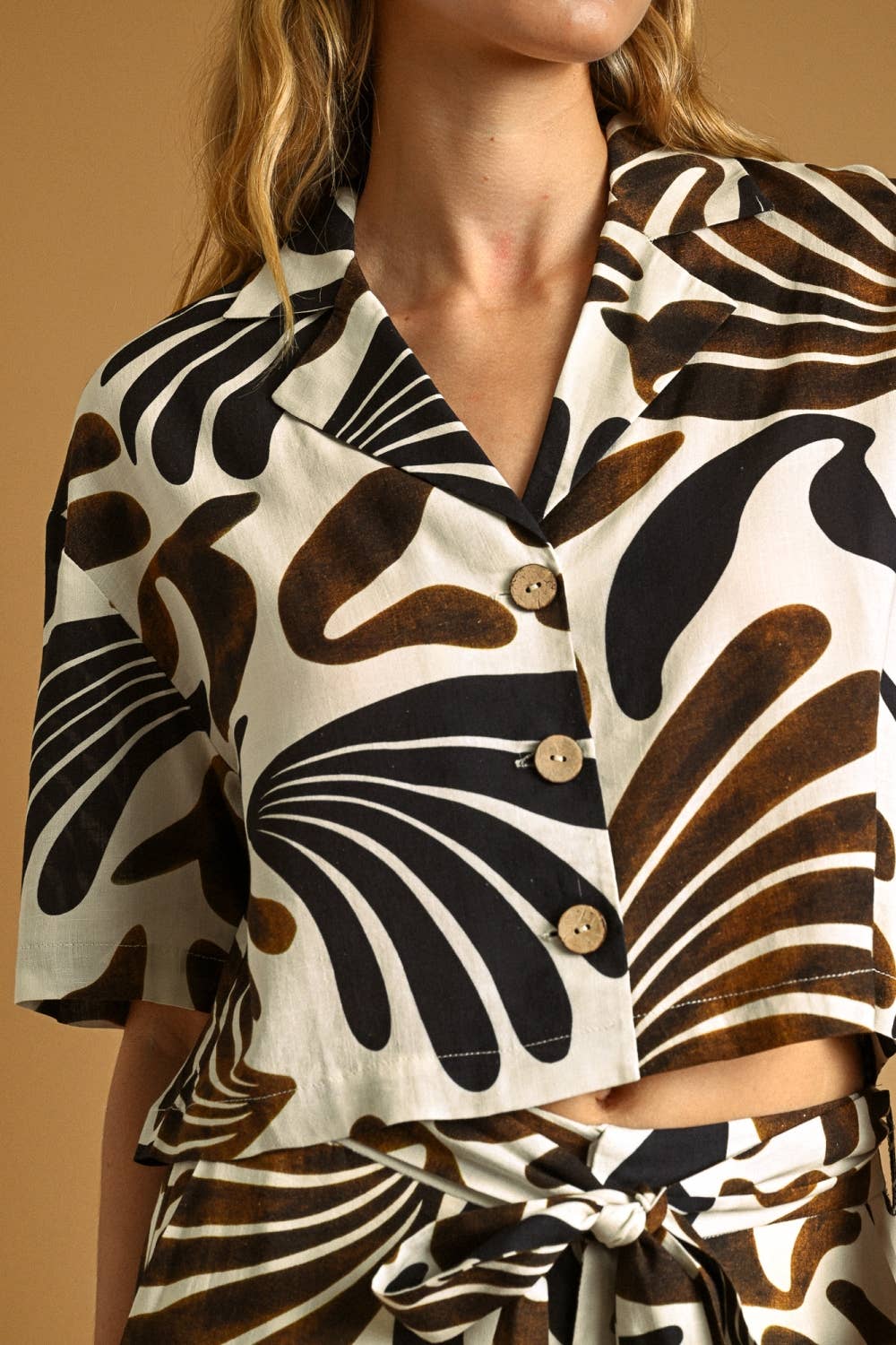 T6258ST   MULTI COLOR PRINTED BUTTON FRONT SHIRTS