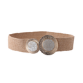 Raffia Stretch Belt with Pearl Buckle｜SS'26 Waist Cincher