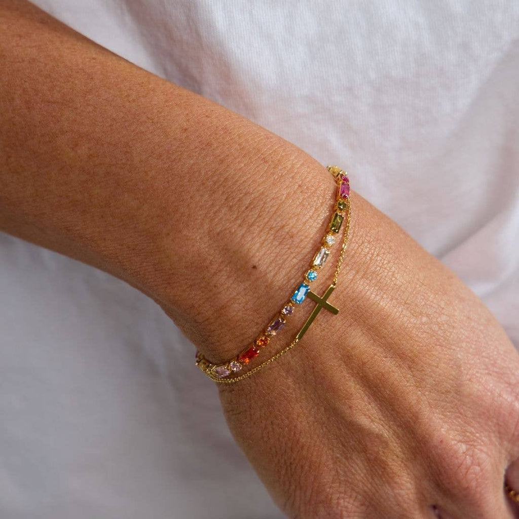 Multicolor Tennis Bracelet