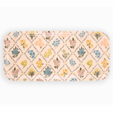 Trellis Tray | Floral Pattern Wooden Serving Trinket Tray