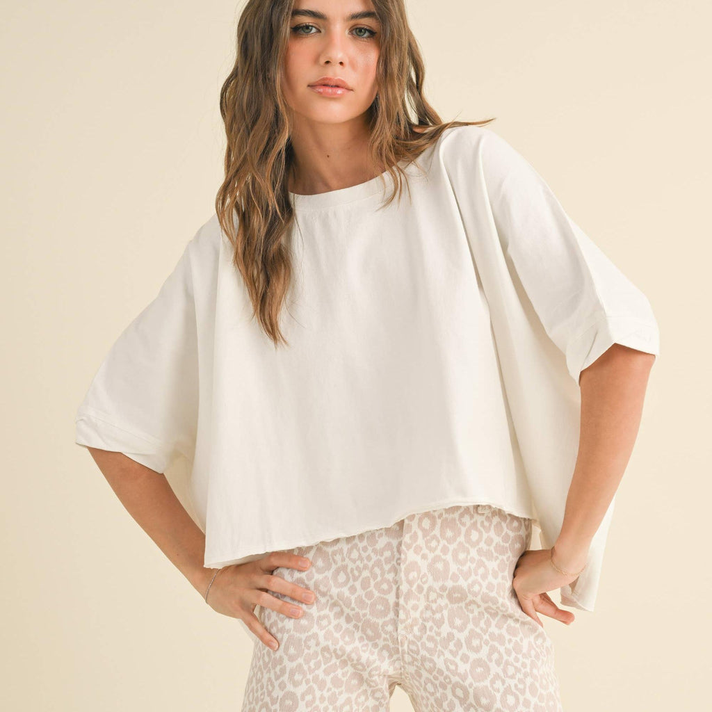 BYE AND WASH OVERSIZED TOP
