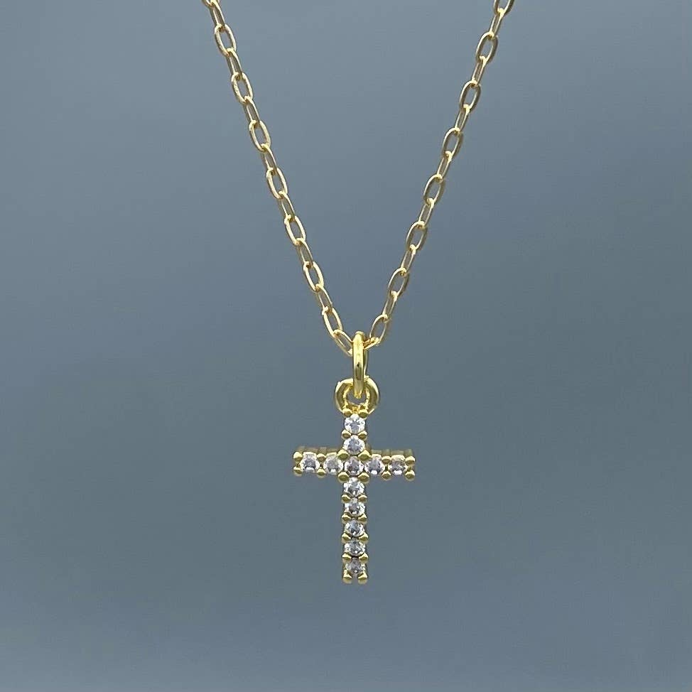 CZ Cross Necklace