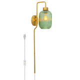 32"H Davia Retro Wall Sconce Pink, White, Smoke, or Green