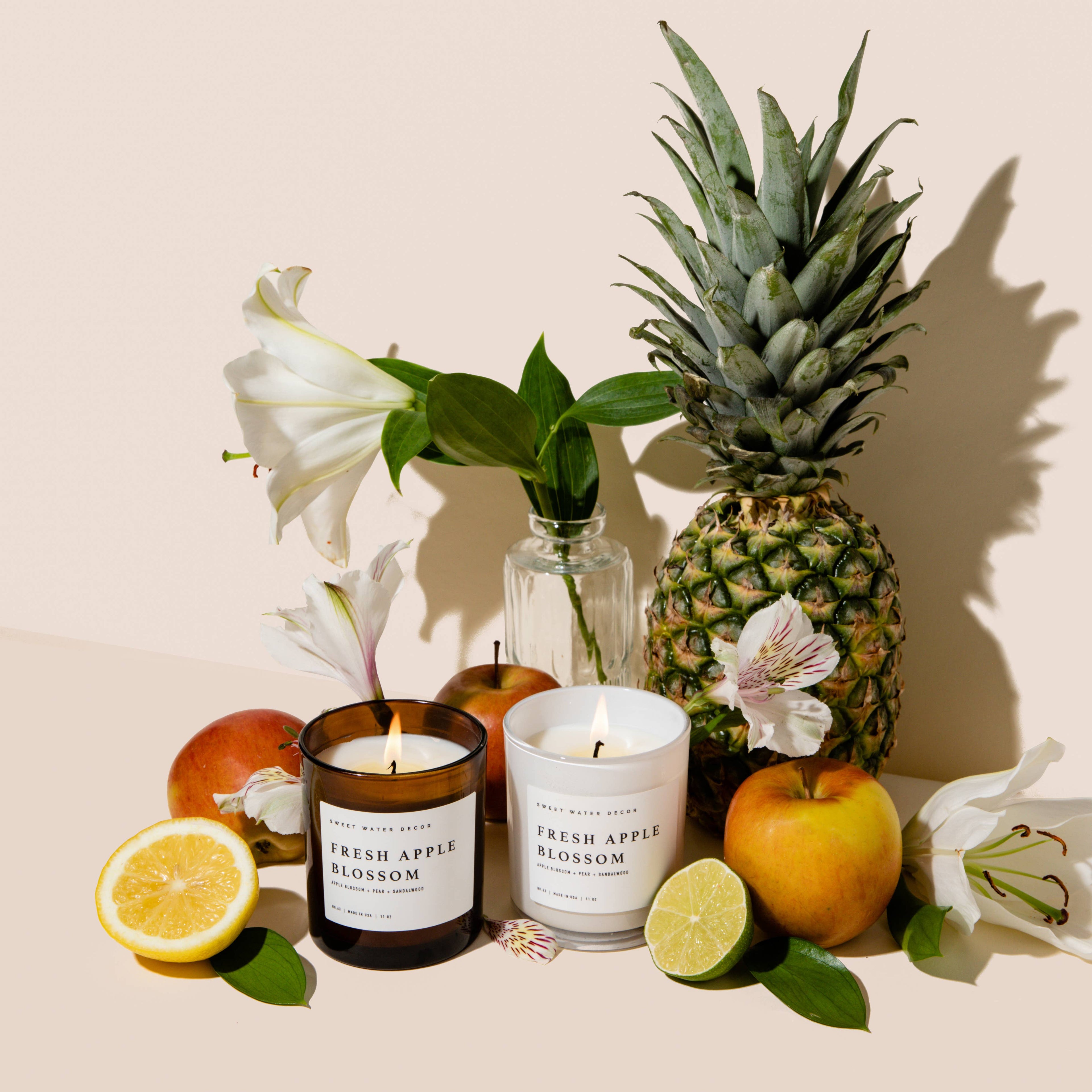 Fresh Apple Blossom 11 oz Soy Candle - Fall Decor & Gifts