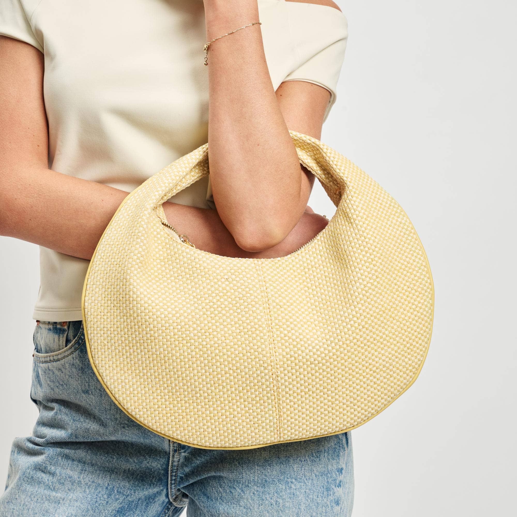 Farrah Straw Hobo