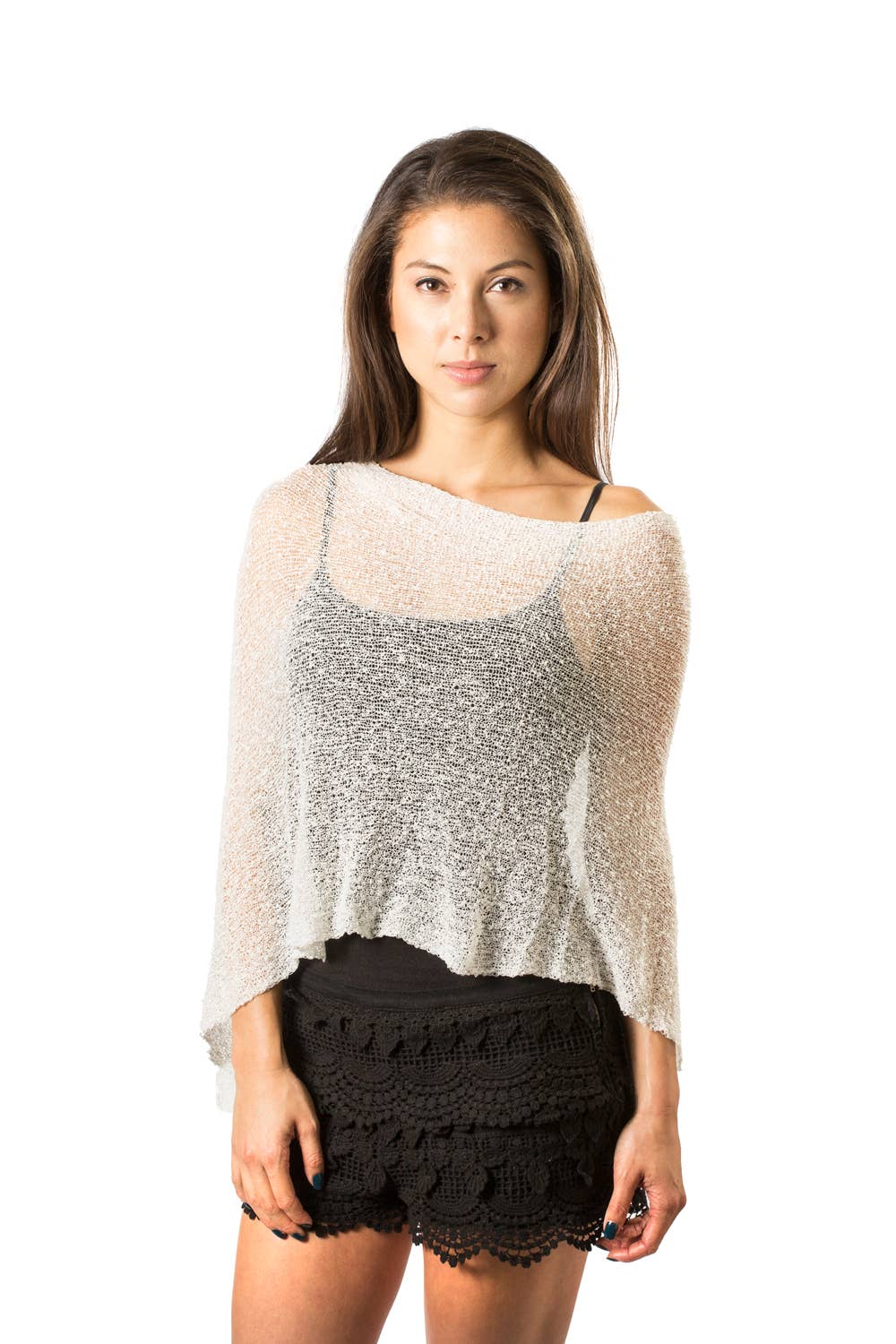 Aria Knit Poncho Wrap