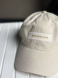 Custom Hand Stamped Baseball Cap - Stone