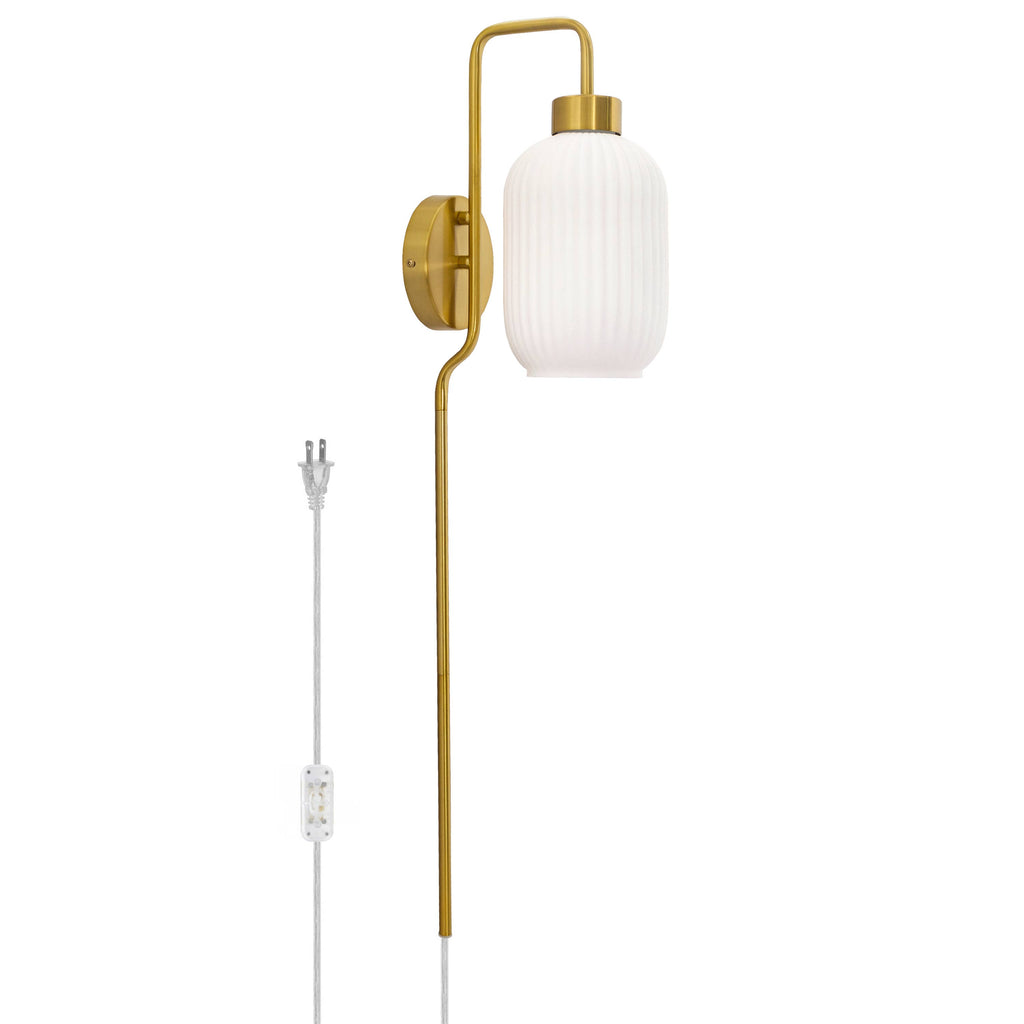 32"H Davia Retro Wall Sconce Pink, White, Smoke, or Green