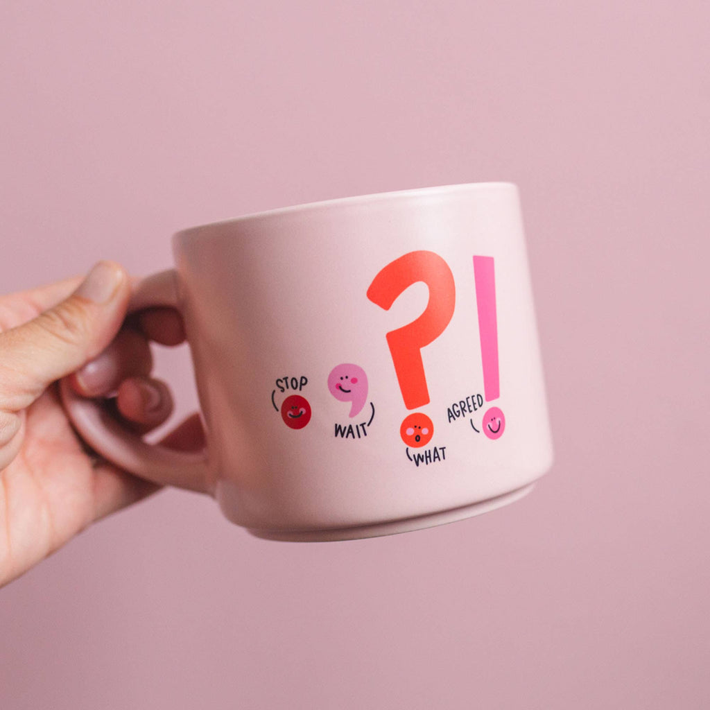 Punctuation Large Ceramic Mug