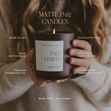 *NEW* Fall Leaves 15 oz Candle, Matte Jar - Fall Decor