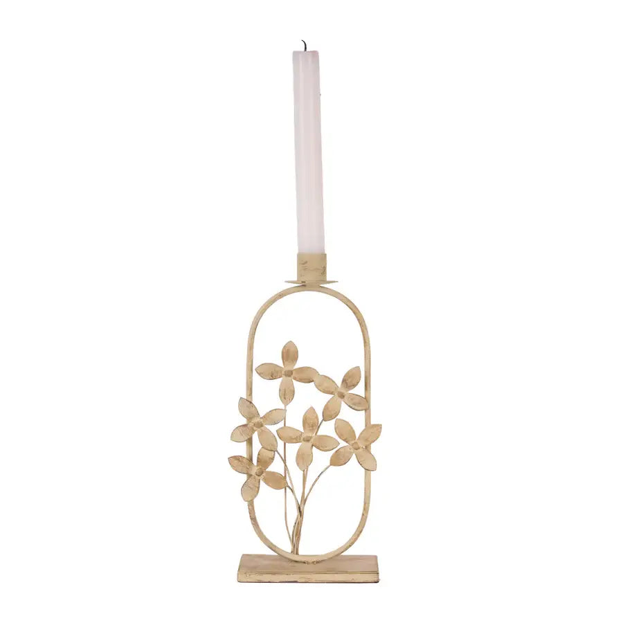 Florence Flower Taper Candle Holder