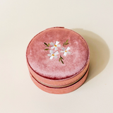 Round Velvet Jewelry Case