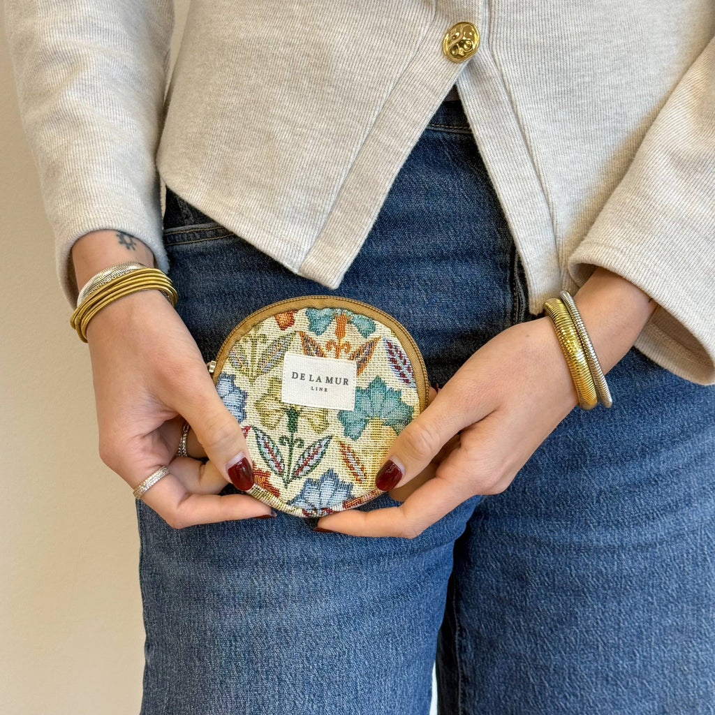 Round Coin Purse Flora