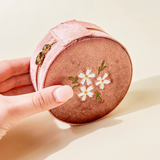 Round Velvet Jewelry Case