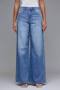 NORI Medium Wash Clean Super Soft 33" Inseam Wide leg