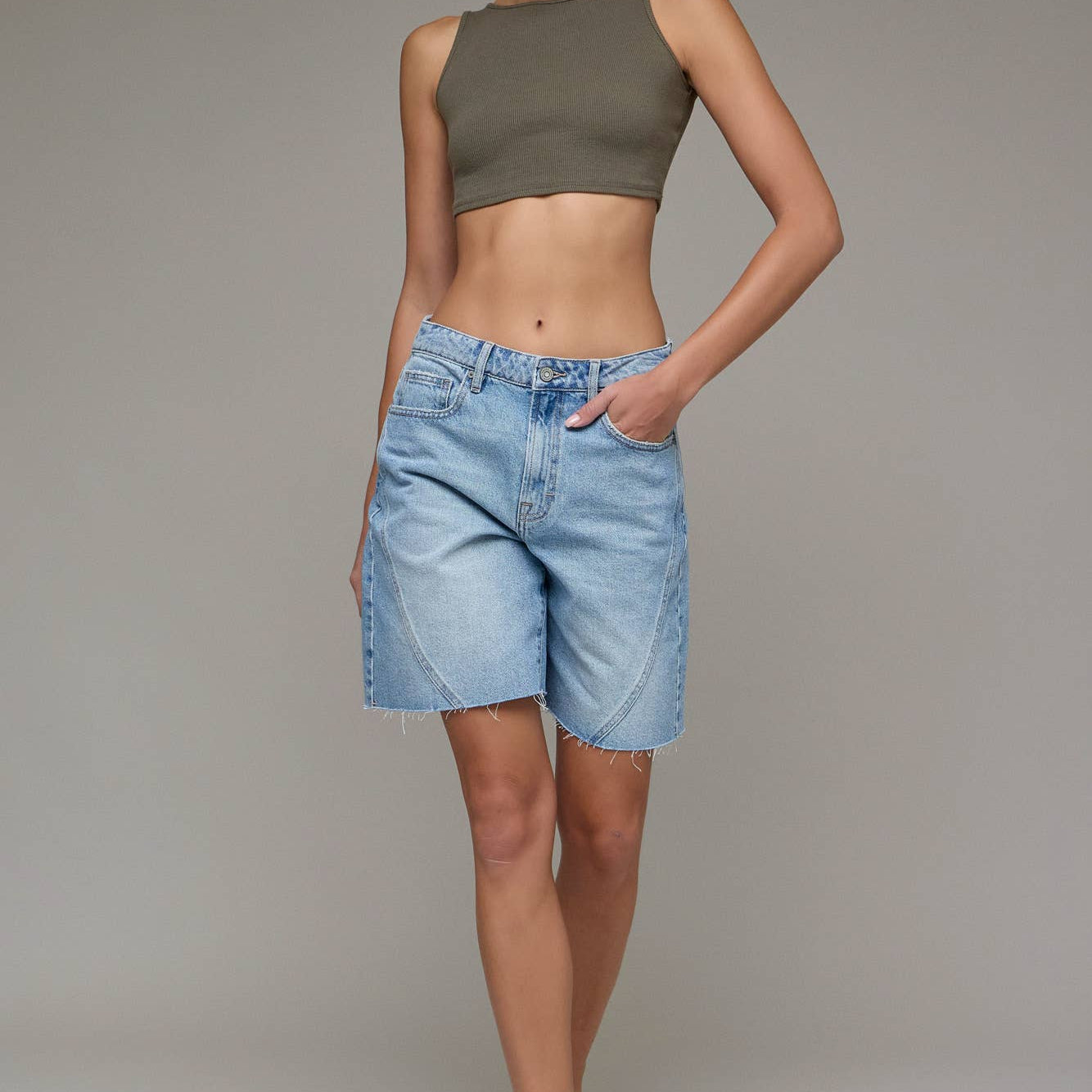 Alyx Medium Wash 8" Inseam Baggy Shorts