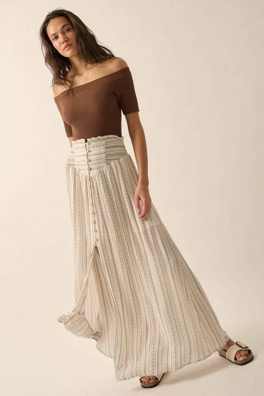 Shaper Fit Off-Shoulder Rib Knit Bodysuit