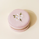 Round Velvet Jewelry Case